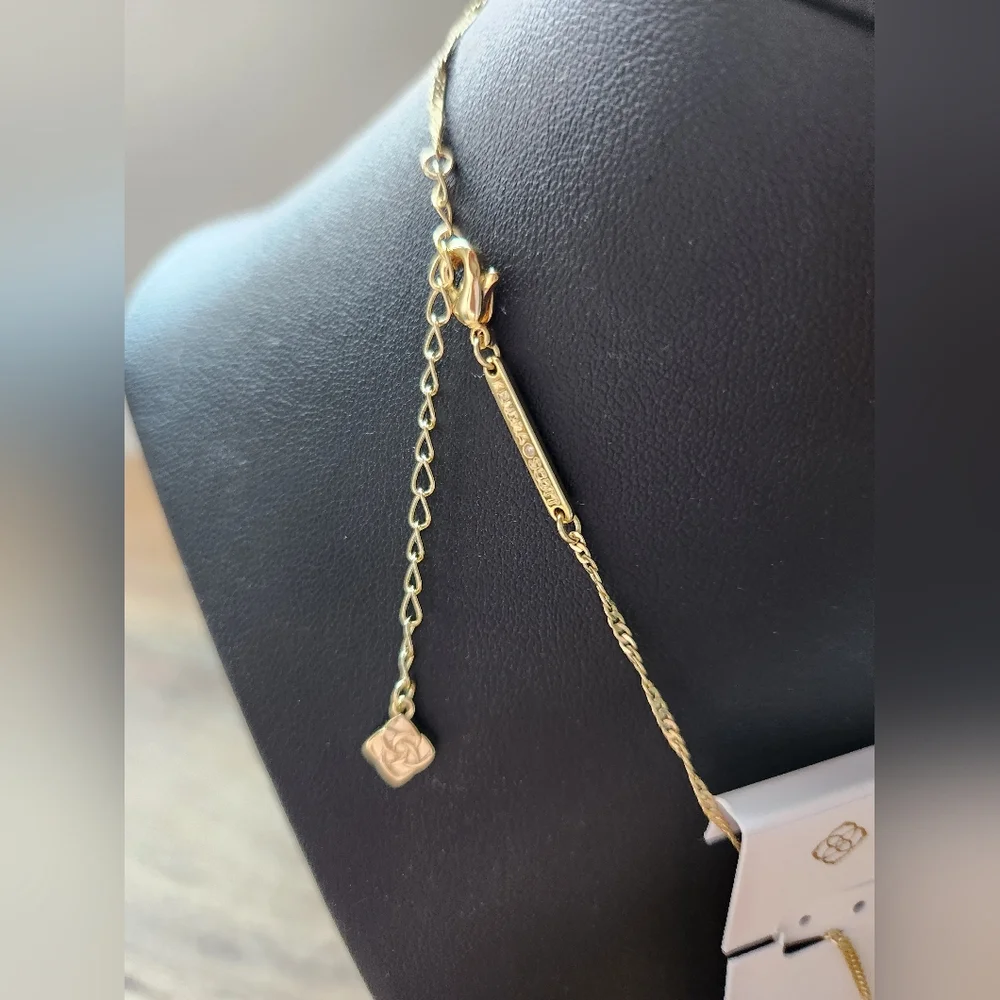 NWT Kendra Scott x LoveShackFancy Daphne Gold Locket Necklace Sold Out Style!! - Picture 7 of 7
